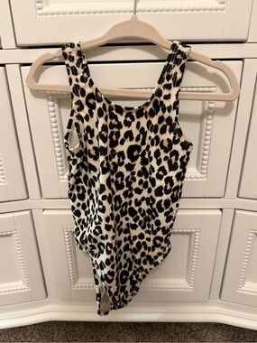 Leopard Print Girls' One-Piece Swimsuit 2T